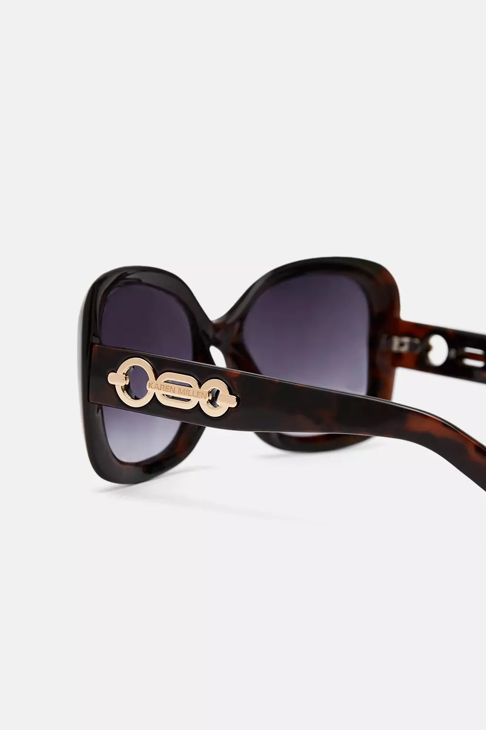 Tortoise Shell Gold Detail Sunglasses Karen Millen